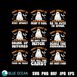 Halloween SVG, Halloween family shirt, Most likely halloween, funny halloween SVG, Mos likely to SVG