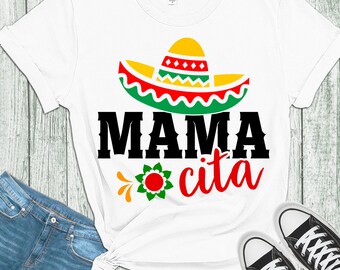 Mamacita Cinco de Mayo SVG, mexikansk mamma klippta filer (digital nedladdning)
