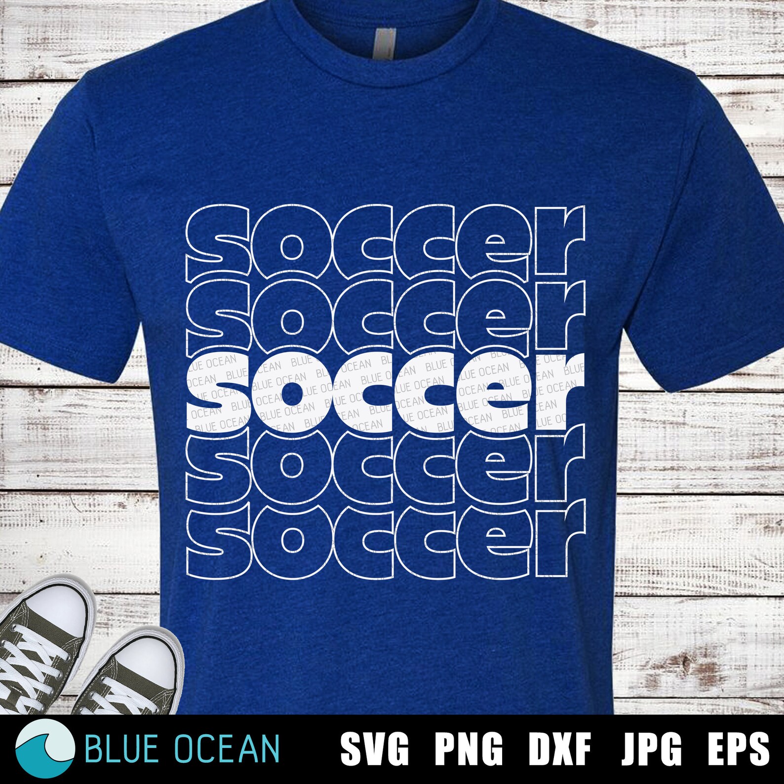 Soccer SVG Stacked Wording Soccer Word Svg Sublimation Png Etsy