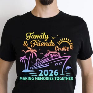 Crociera per famiglie e amici 2026 SVG, Crociera 2026 PNG, Maglietta da crociera PNG, Vacanza in crociera 2026 (download digitale) immagine 3