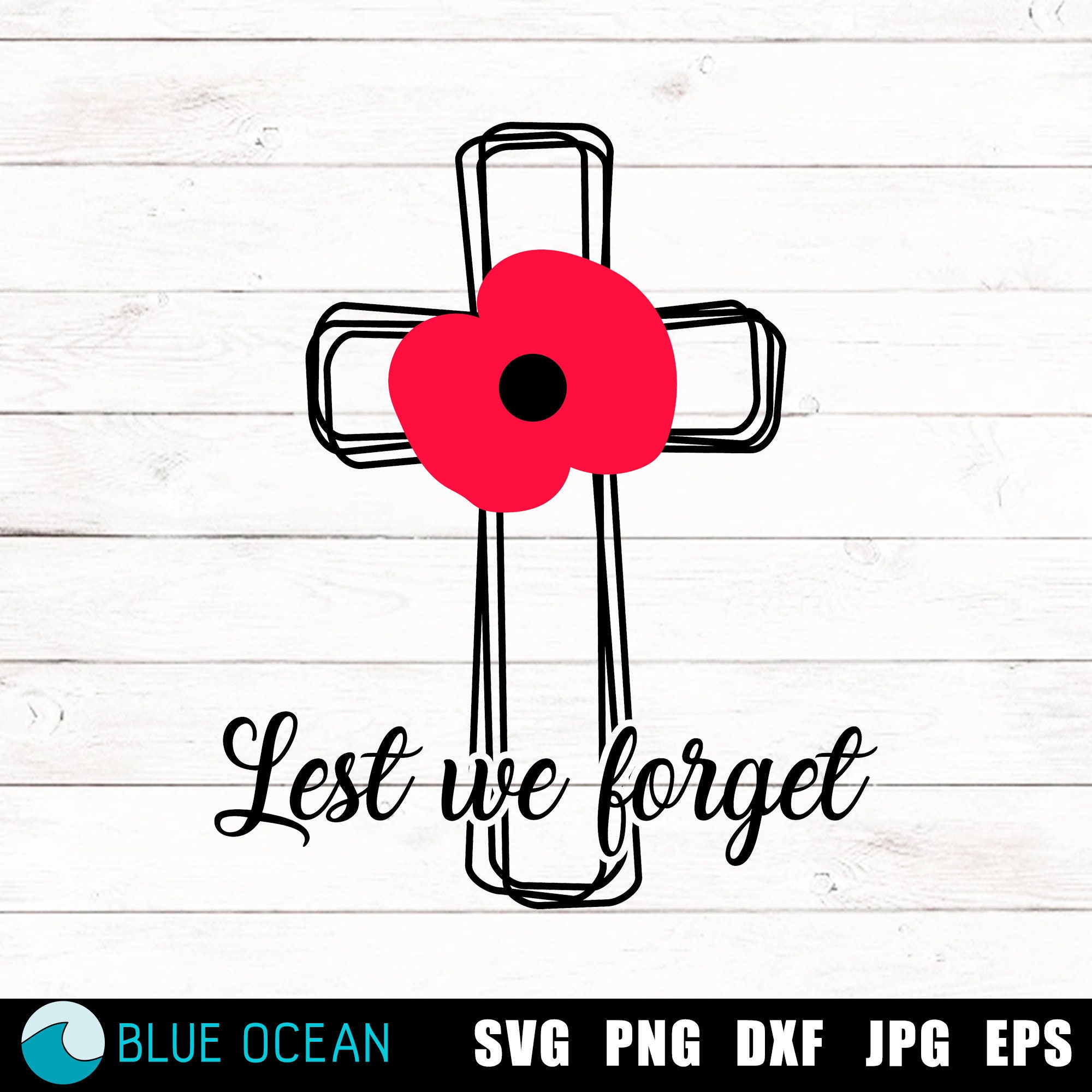 Lest We Forget Silhouette Printable