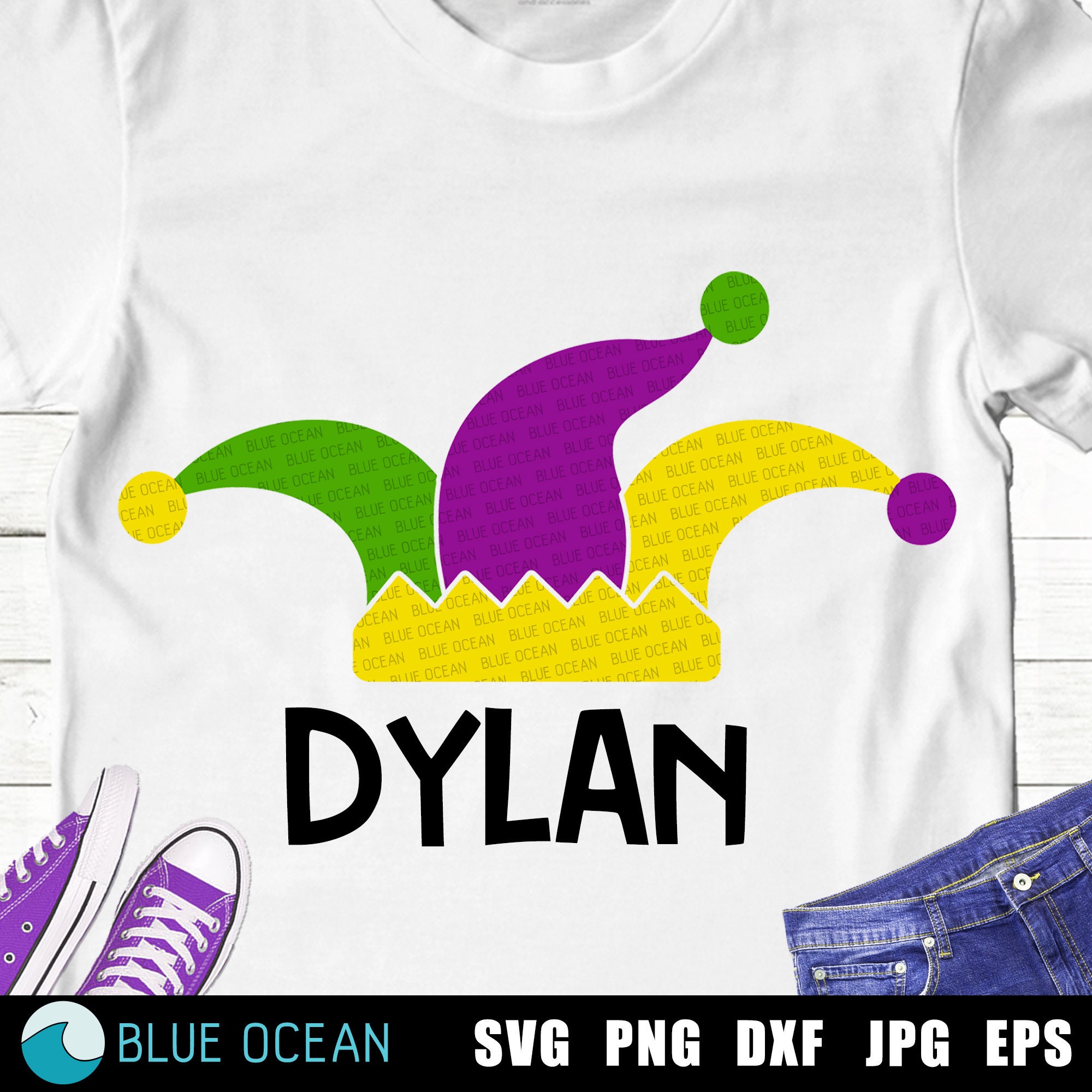 Download Jester Hat SVG Mardi Gras Hat SVG Mardi Gras Boy Shirt | Etsy