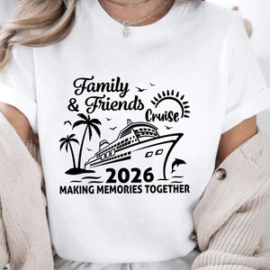 Crociera per famiglie e amici 2026 SVG, Crociera 2026 PNG, Maglietta da crociera PNG, Vacanza in crociera 2026 (download digitale) immagine 10