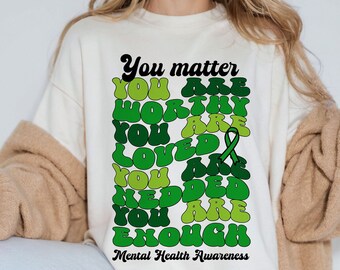 Mental Health Matters SVG, Mental Health Awareness Svg, Positive Svg, You Matter Svg, Mental Health Svg