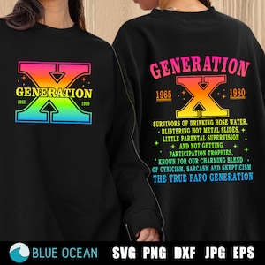 Generation X PNG: Sarcastic Snarky Design (Digital Download)