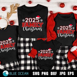 SVG de Natal em família 2025, SVG de Natal em família, Camisa de Natal combinando, Pijama de Natal 2025 Sublimação PNG
