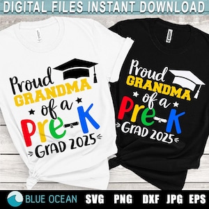 Stolze Oma eines Pre-k Grad 2025 SVG, stolze Oma SVG, Pre-K graduiert 2025, Pre-K Abschluss 2025 Shirt