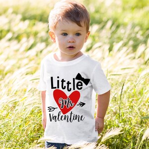 Little Miss Valentine SVG, Little Mr Valentine SVG, Kids Valentines Day ...