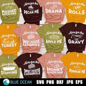 Thanksgiving Bundle SVG PNG, I’m Here For SVG, Thanksgiving Shirt svg, Family Thanksgiving Shirt, Thanksgiving svg, Funny Thanksgiving Png