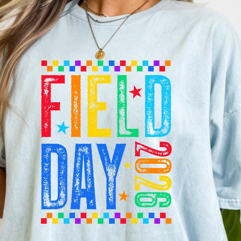 Field Day 2026 PNG-paket, rutig, sliten design (digital nedladdning) bild 16