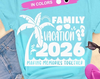 Family Vacation 2026 SVG, Summer Reunion Design (Digital Download)