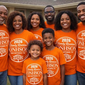 Family Reunion SVG, Family Reunion 2026 PNG shirt, Custom Name (digital file for DTF Sublimation Cricut) image 2