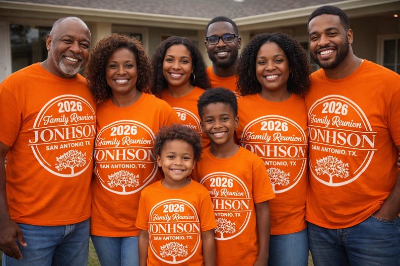 Family Reunion SVG, Family Reunion 2026 PNG shirt, Custom Name (digital file for DTF Sublimation Cricut) image 2