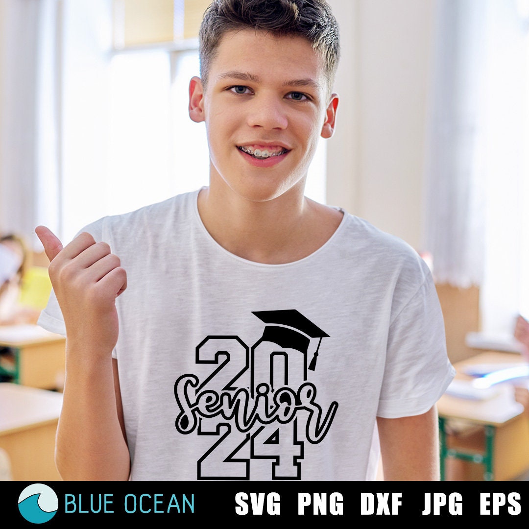 Senior 2024 SVG Class of 2024 SVG Graduation 2024 SVG Etsy Israel