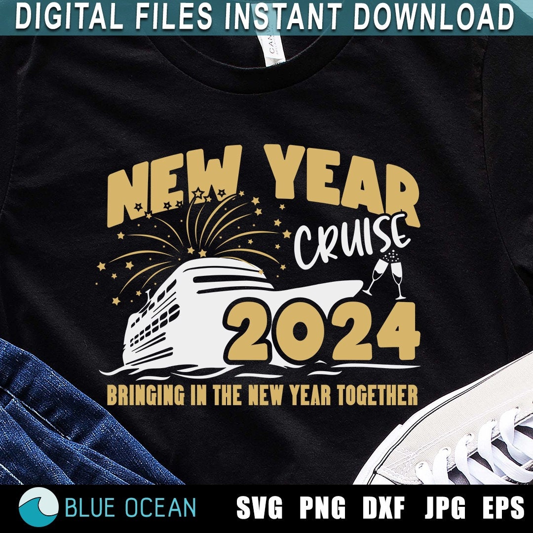 New Year Cruise 2024 SVG, New Year 2024 SVG, Family Cruise 2024 SVG