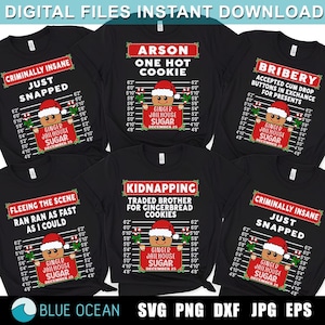 Gingerbread Inmate Christmas SVG, Group Matching Christmas Svg, Funny ...