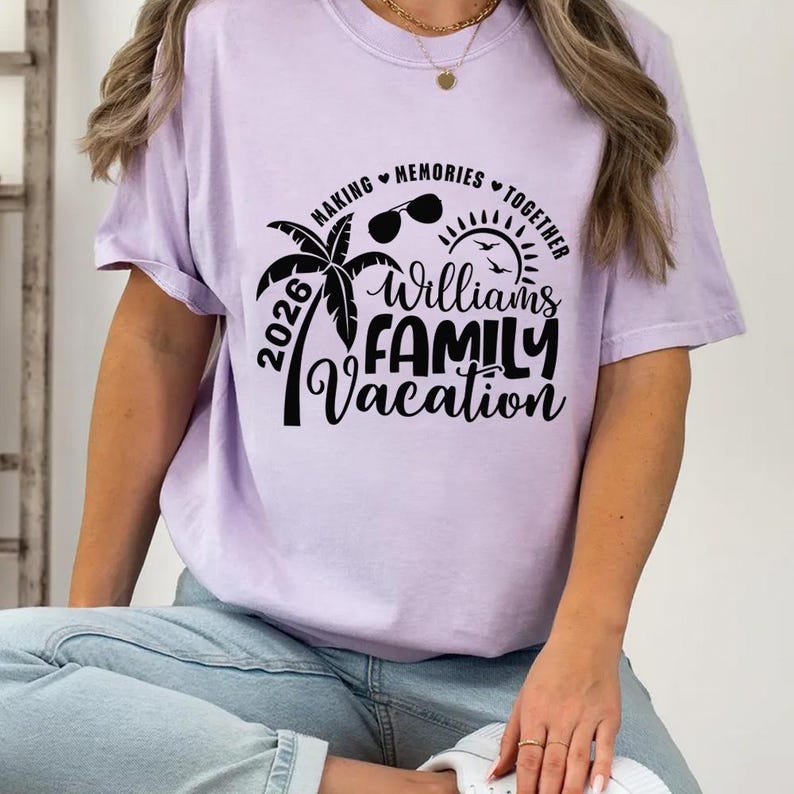 Family Vacation SVG, Family Vacation 2026, Making memories together, Summer Family Vacation, Family Shirts SVG image 6