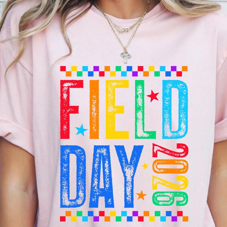 Field Day 2026 PNG-paket, rutig, sliten design (digital nedladdning) bild 10