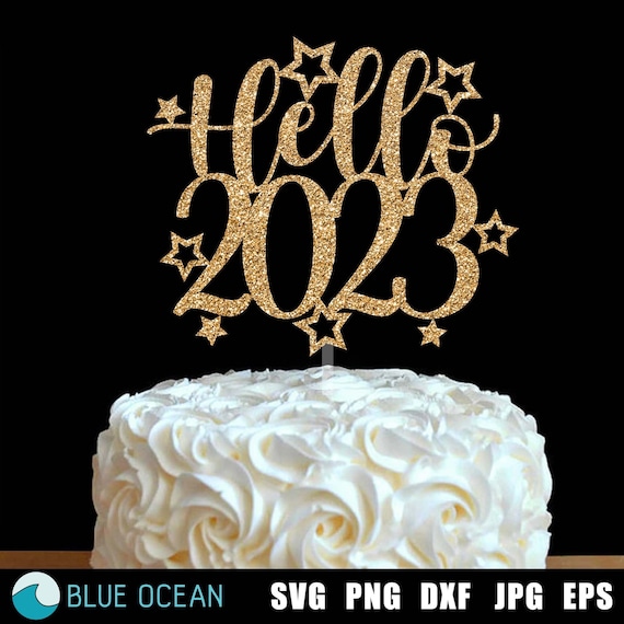 new year cake designs 2023