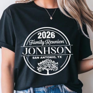 Family Reunion SVG, Family Reunion 2026 PNG shirt, Custom Name (digital file for DTF Sublimation Cricut) image 5