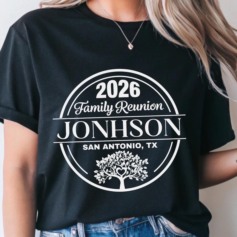 Family Reunion SVG, Family Reunion 2026 PNG shirt, Custom Name (digital file for DTF Sublimation Cricut) image 5