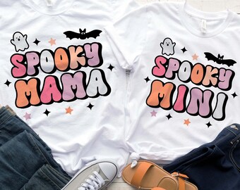 Spooky Mama Mini SVG: Halloween Matching Shirt Design (Digital Download)