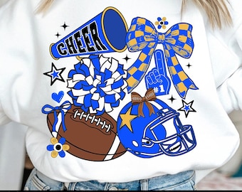 Preppy Cheer Mom PNG - Coquette Football Cheerleading Png - Sublimation Digital Download