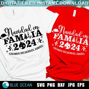 Feliz Navidad SVG, Navidad en Familia SVG, Navidad 2024 SVG, Spanische Familie Weihnachten