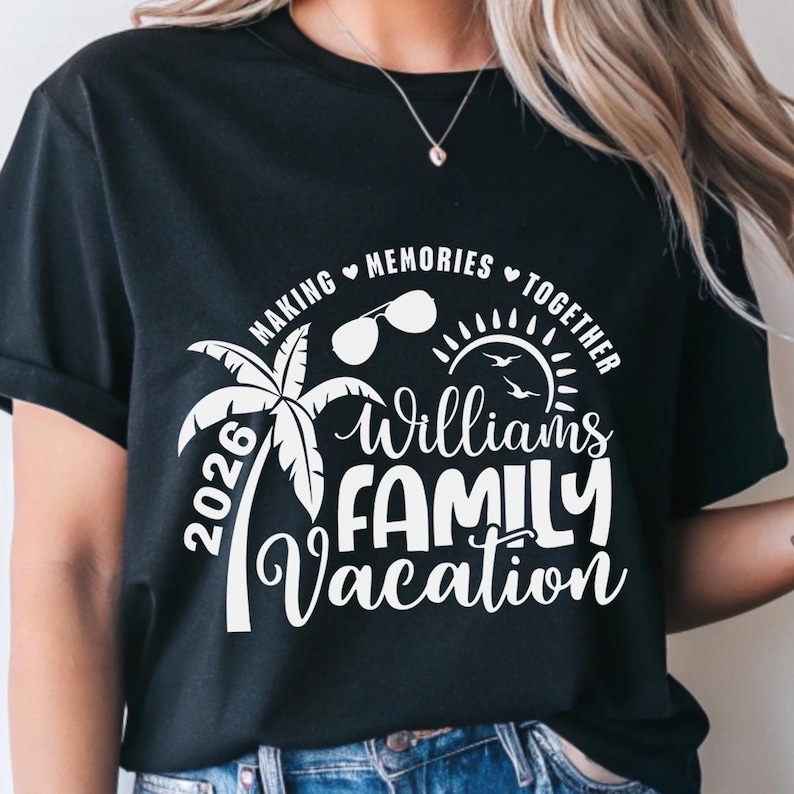 Family Vacation SVG, Family Vacation 2026, Making memories together, Summer Family Vacation, Family Shirts SVG image 11