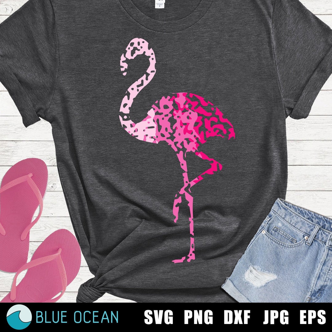 Flamingo Distressed SVG Flamingo Grunge SVG Flamingo Ombre - Etsy