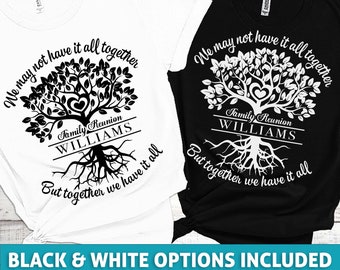 Familientreffen Baum SVG, benutzerdefiniertes Name Design (digitaler Download)