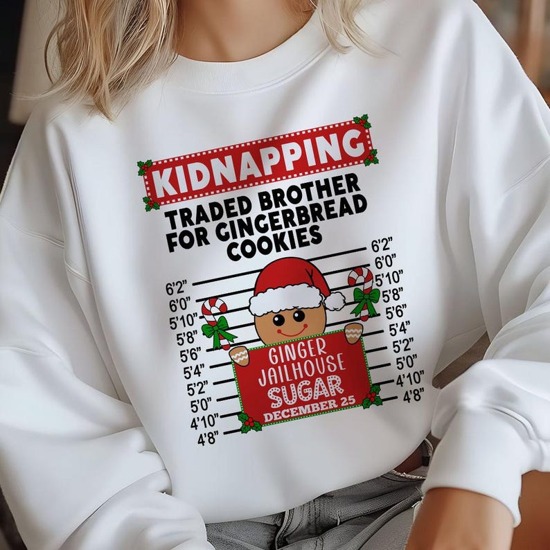Gingerbread Inmate Christmas SVG Bundle: Funny Matching Group Designs ...