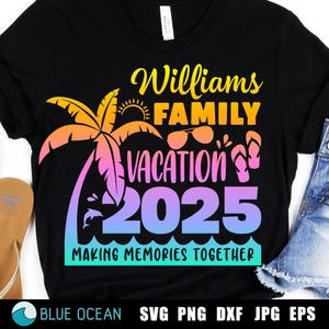 Vacaciones familiares 2025 SVG, Creando recuerdos juntos, Archivos de corte personalizados para vacaciones familiares, Vacaciones de verano 2025
