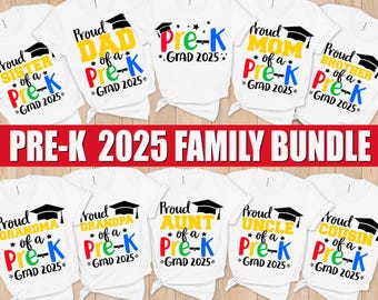 Pre-K Abschluss 2025 SVG, Pre-K Abschluss Familienpaket SVG, Stolze Pre-K Familienpaket, Pre-K Abschluss 2025, Stolze Pre-K 2025 Bündel