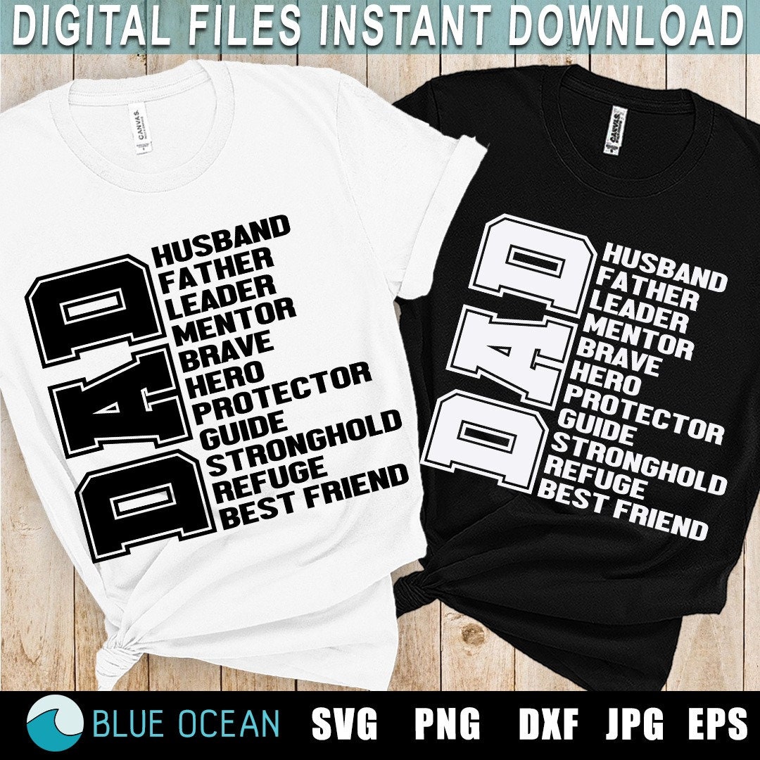 Dad Png, Dad Definition SVG, Father's Day SVG, Fathers Day Shirt, Best ...