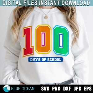 100 days SVG, 100 days of school PNG, Retro 100 days of school, 100 days teacher shirt, happy 100th day of school