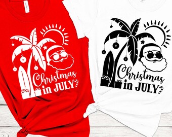 Tropical Christmas in July SVG, Summer Vacation (Digital Download)
