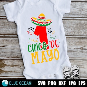 Mon premier cinco de mayo SVG, mon premier cinco de mayo SVG, fête mexicaine, fichiers coupés numériques