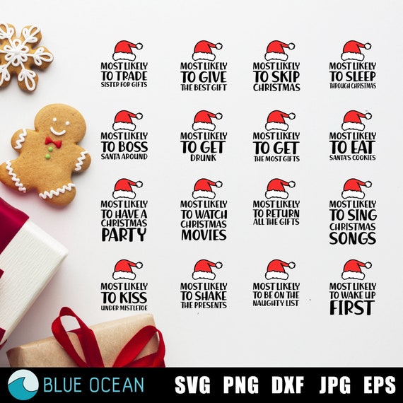 Most Likely to Christmas SVG Most Likely to SVG Funny Etsy