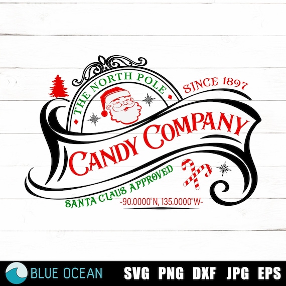 North Pole Candy Company SVG Candy Company SVG Chrismtas - Etsy