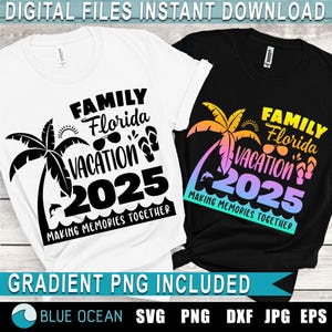 Familie Florida Urlaub 2025 SVG, Familien Urlaub 2025 SVG, Sommer SVG, Florida Urlaub Png