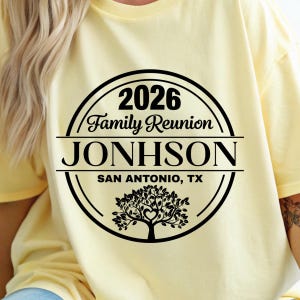 Family Reunion SVG, Family Reunion 2026 PNG shirt, Custom Name (digital file for DTF Sublimation Cricut) image 15
