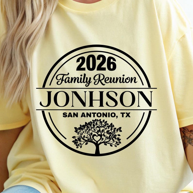 Family Reunion SVG, Family Reunion 2026 PNG shirt, Custom Name (digital file for DTF Sublimation Cricut) image 15