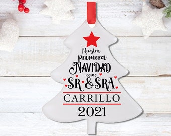 Nombre Personalizado Baby's 1st primera Navidad Adorno Vinilo Calcomanía stickerribba Caja Marco Nombre Personalizado Baby's 1st primera Navidad Adorno Vinilo Calcomanía stickerribba Caja Marco
