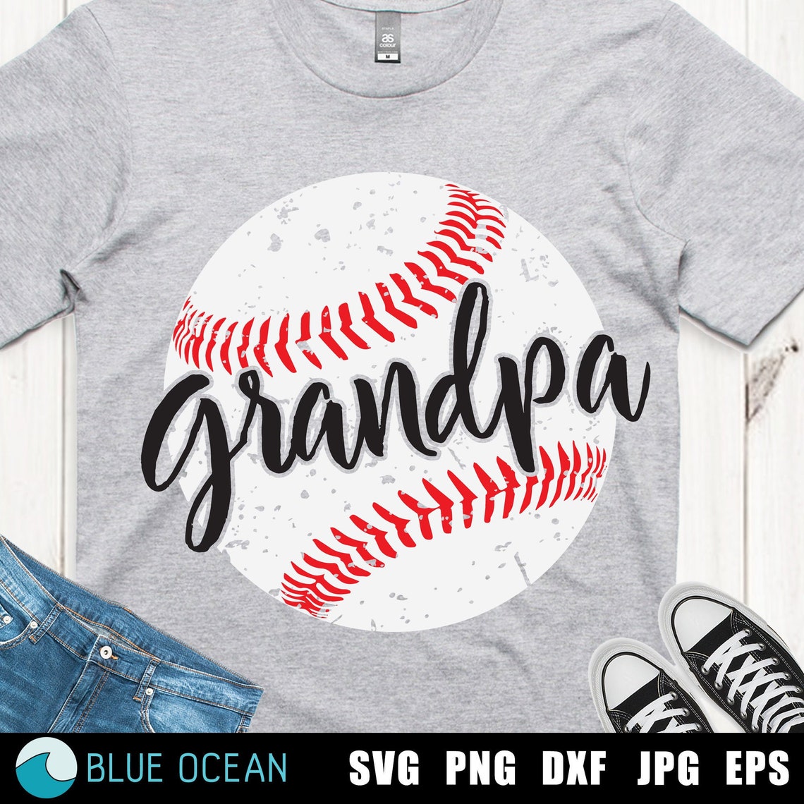 Download Baseball grandpa SVG Baseball grunge distress Grandpa shirt | Etsy