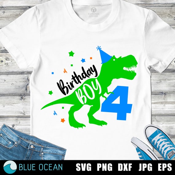 4 ans anniversaire dinosaure T-Rex garçon T-shirt sport Femme