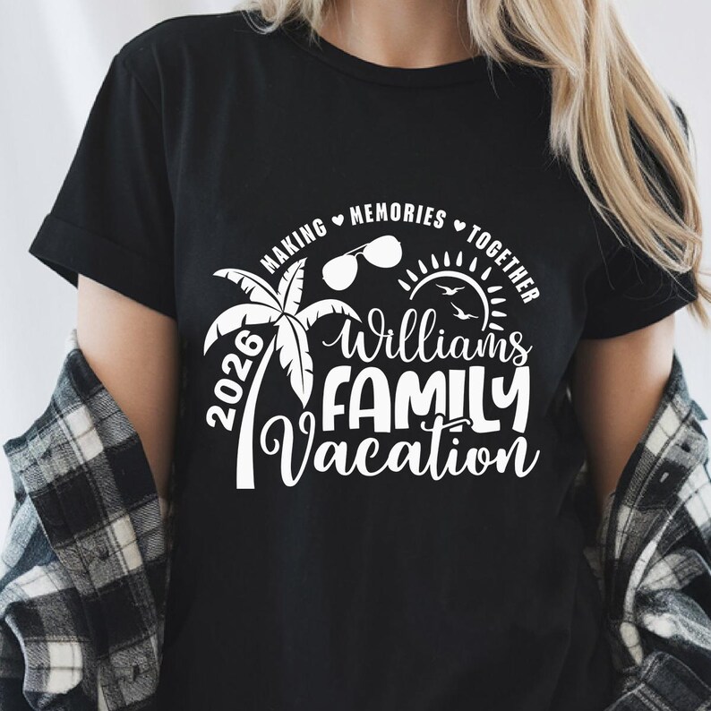 Family Vacation SVG, Family Vacation 2026, Making memories together, Summer Family Vacation, Family Shirts SVG image 13