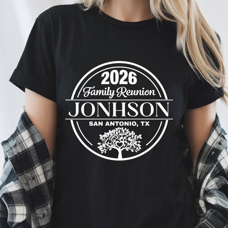 Family Reunion SVG, Family Reunion 2026 PNG shirt, Custom Name (digital file for DTF Sublimation Cricut) image 3
