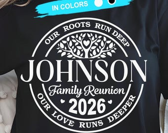Family Reunion 2026 SVG, Family Tree Design (Digital files for DTF Sublimation Cricut)