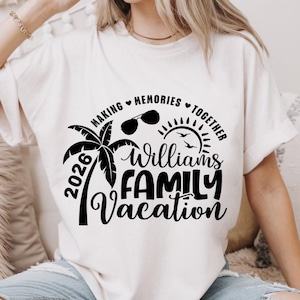 Family Vacation SVG, Family Vacation 2026, Making memories together, Summer Family Vacation, Family Shirts SVG image 3
